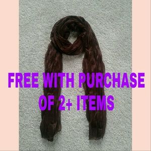 FREE Brown graphic scarf